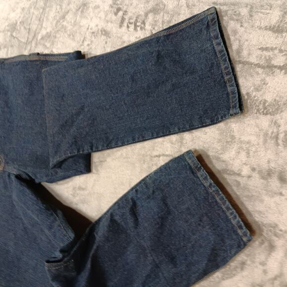 Dickies Jeans Men's 42 x 30 Dark Blue Carpenter Style Hammer Loop - Picture 8 of 16